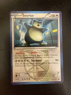 Snorlax (Team Plasma) 101/135 Rare Normal Pokemon Plasma Storm Card TCG - Image 1