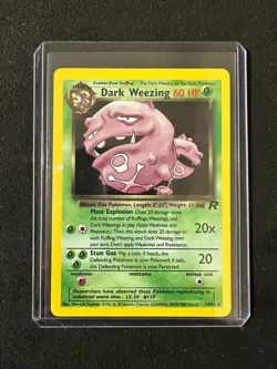 Dark Weezing - 14/82 - Pokemon Team Rocket Unlimited Holo Rare Card WOTC MP/HP - Image 1