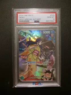 One Piece Card Game TCG OP07 Okiku OP01-035 SP PSA 10 - Image 1