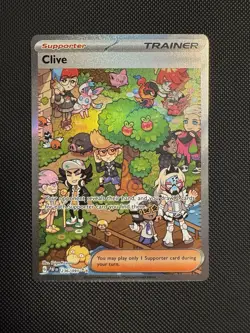 Pokemon TCG Paldean Fates Clive Sir Special Illustration Card 236/091 NM - Image 1