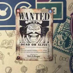 Gol D Roger OP09-118 SEC SP ENGLISH ONE PIECE Card Wanted Carrying on His Will - Image 3