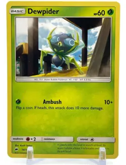 Pokemon Sun & Moon Burning Shadows 14/147 Dewpider 4X Mint/NM Common 4 Cards X4 - Image 2