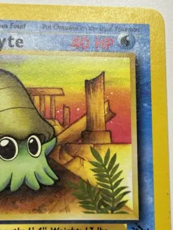 Omanyte 52/62 Common 1st Edition Fossil Pokemon Card LP - Image 2