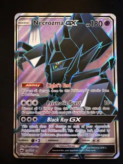 Necrozma GX 134/147 Ultra Rare Pokemon Card Burning Shadows, 180 HP, Near Mint - Image 1