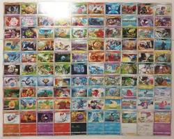 Lot of 100 Japanese Pokemon Card Game From Sword & Shield Series TCG - Image 1
