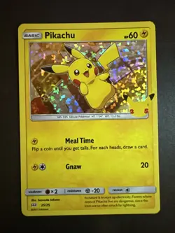 Pikachu Pokemon TCG McDonald’s 25th Anniversary Promo Holo Card 25/25 LP - Image 1