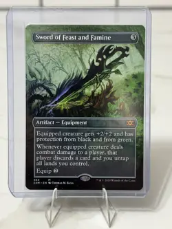 Sword of Feast and Famine (Borderless) Double Masters Regular MTG ?? Pack Fresh! - Image 1