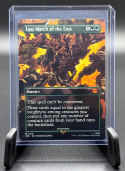 MTG LAST MARCH OF THE ENTS 0418 LORD OF THE RINGS LTR BORDERLESS - Image 1