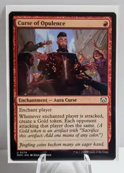MTG Commander 2023 MOM U Curse of Opulence #0274 Nm X 1 - Image 1