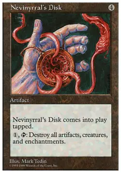 1x Nevinyrral's Disk Moderate Play, English Anthologies MTG Magic - Image 1