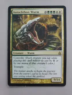 MTG Autochthon Wurm Ravnica: City of Guilds Regular Rare LP - Image 1