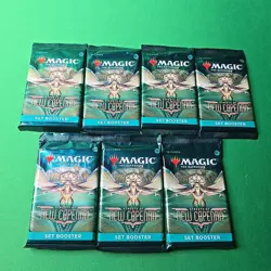 MTG - Streets of New Capenna TCG - Set Of (7) booster pack lot CCG Sealed New - Image 1