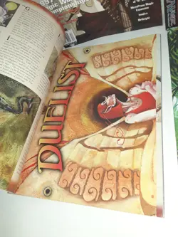 3 Duelist w/ Art Whispers of the Muse Tempest Poster 1997 1995 1996 Magazine MTG - Image 3