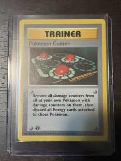 Pokemon Center Base Set Trainer First Edition Shadowless - Image 1