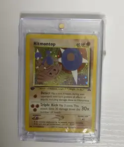 Pokemon TCG Hitmontop 1st edition #3/75 Holo Foil Neo Discovery LP-MP - Image 1