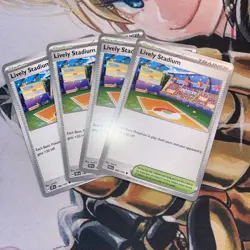 [4x Playset] Lively Stadium (180/191) - SV08: Surging Sparks (SV08) Pokemon TCG - Image 1
