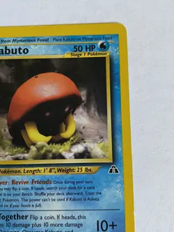 Pokemon TCG Kabuto Neo Discovery 56 Regular 1st Edition Common - Image 5