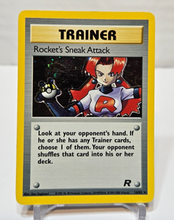 Rocket's Sneak Attack 16/82 Holo Rare Unlimited Team Rocket Pokemon 584 - Image 1