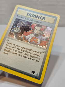 Rocket's Sneak Attack 16/82 Holo Rare Unlimited Team Rocket Pokemon 584 - Image 3