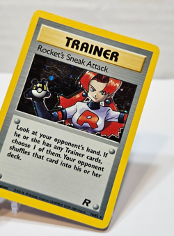 Rocket's Sneak Attack 16/82 Holo Rare Unlimited Team Rocket Pokemon 584 - Image 4