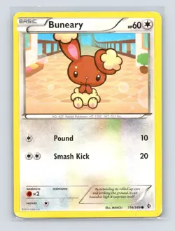 Pokemon TCG Buneary 116/149 Boundaries Crossed Normal MP - Image 1