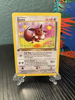 EEVEE 1999 Pokemon Jungle Set 1st EDITION Common POKEMON 51/64 NM - Image 1