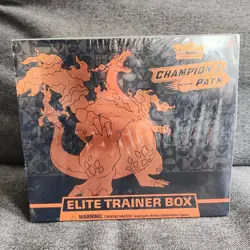 NEW/SEALED Pokemon TCG Sword & Shield Champion's Path Elite Trainer Box - Image 1