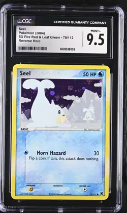 Pokemon Seel 78/112 Reverse Holo EX Fire Red Leaf Green - CGC 9.5 - Image 1