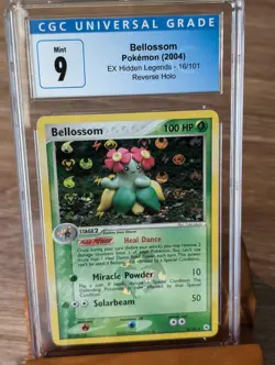 2004 Pokemon Ex Hidden Legends Bellossom Reverse Holo #16 CGC Mint 9 - Image 1