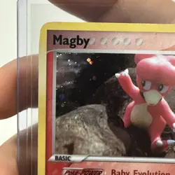 Pokemon TCG Magby EX Legend Maker Reverse Holo 58/92 2006 Yuka Morii English - Image 2