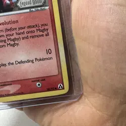 Pokemon TCG Magby EX Legend Maker Reverse Holo 58/92 2006 Yuka Morii English - Image 4