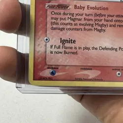 Pokemon TCG Magby EX Legend Maker Reverse Holo 58/92 2006 Yuka Morii English - Image 5