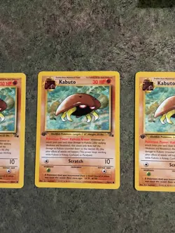 3x Kabuto - 1st Edition - Pokemon TCG - Fossil - Image 3