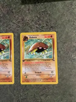 3x Kabuto - 1st Edition - Pokemon TCG - Fossil - Image 4