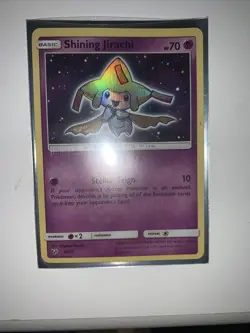 Pokemon TCG Shining Jirachi Shining Legends 42/73 Holo Shiny Holo Rare - Image 1