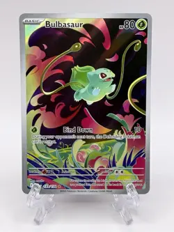 Bulbasaur 133/132 Mega Evolution Illustration Rare Holo Pokemon TCG NM - Image 1