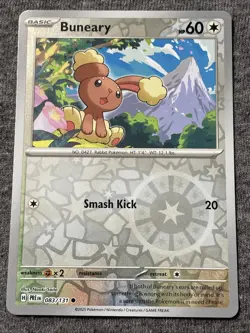 Pokemon TCG - Buneary 83/131 - Reverse Holo - Prismatic Evolutions - Mint! - Image 1