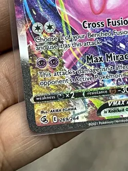 2021 Pokemon Mew VMAX Alternate Art Secret 269/264 Swsh08: Fusion Strike Holo - Image 3
