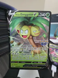 Pokemon Alolan Exeggutor V Holo SWSH225 Black Star Promo TCG English ENG 2022 - Image 1