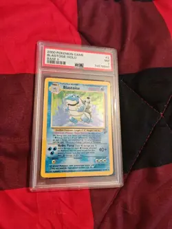 1999 POKEMON BASE SET UNLIMITED #2 BLASTOISE-HOLO PSA 7 - Image 4