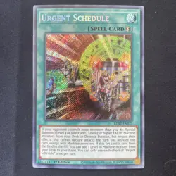 Yugioh - Urgent Schedule LDS2-EN125 1st Edition Secret Rare NM - Image 1