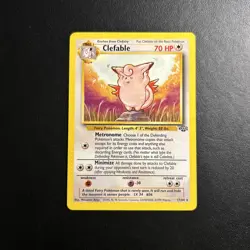 Clefable 17/64 Jungle Unlimited Pokemon Card Regular Rare Near Mint NM - Image 1