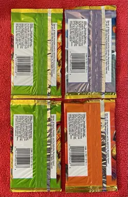 1995 Lot Of 4 Packs of Marvel Overpower Card Game Booster Packs - Factory Sealed - Image 2