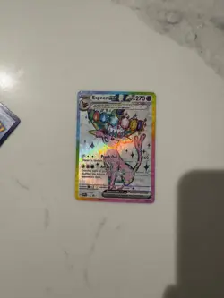 Pokemon TCG Espeon ex 175 Promo Set Prismatic Evolutions Portuguese Rare Card - Image 2