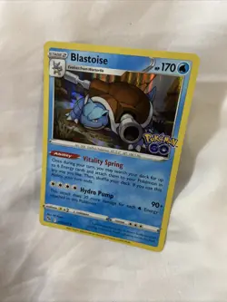 Pokemon Trading Card - Pokemon Go - Blastoise 17/78 Rare Holo - Image 2