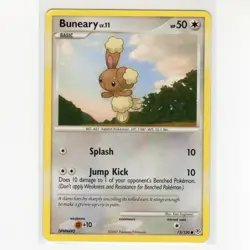 Pokemon TCG Buneary 73/130 Diamond and Pearl Regular Common Card EN-MP 2007 - Image 1