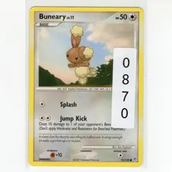 Pokemon TCG Buneary 73/130 Diamond and Pearl Regular Common Card EN-MP 2007 - Image 3