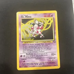 Pokemon TCG Mr. Mime Jungle Holo Rare Card 6/64 - Image 1