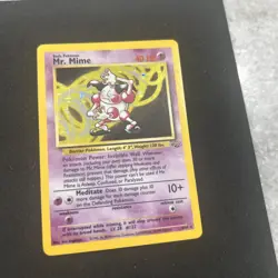 Pokemon TCG Mr. Mime Jungle Holo Rare Card 6/64 - Image 4