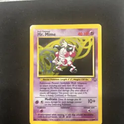 Pokemon TCG Mr. Mime Jungle Holo Rare Card 6/64 - Image 5